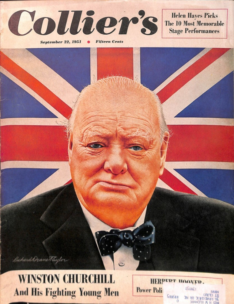 Richard Deane Taylor – Collier’s Winston Churchill 1951 Cover
