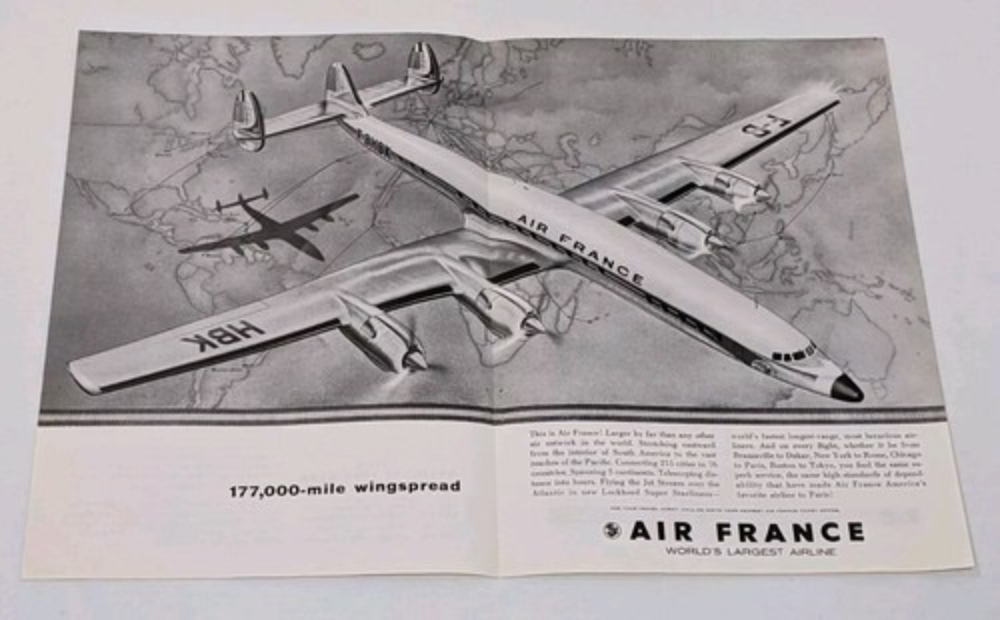 Richard Deane Taylor – National Geographic Air France 1958 Advertisement