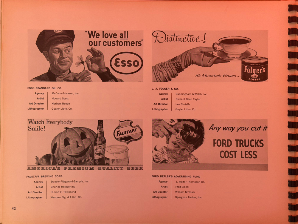 Richard Deane Taylor – Poster Annual Folgers 1956 Award