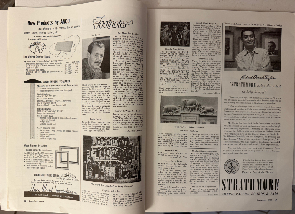 Richard Deane Taylor – Prominent Artist 1953 Article