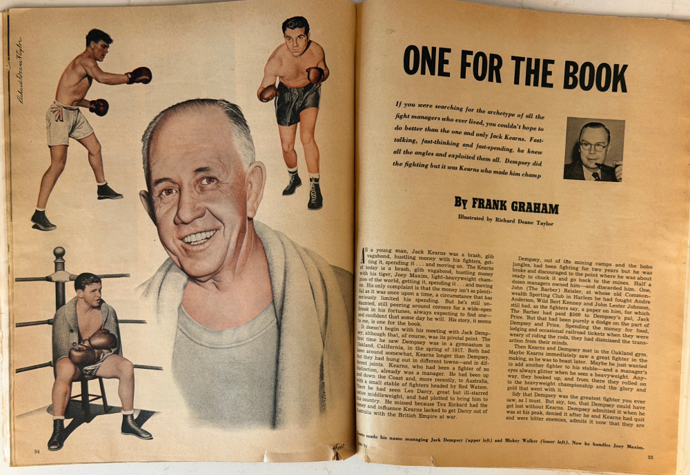 Richard Deane Taylor – Sport Jack Kearns 1951 Illustration