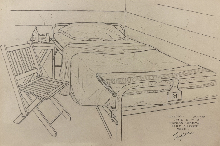 Fort Custer Hospital Bed