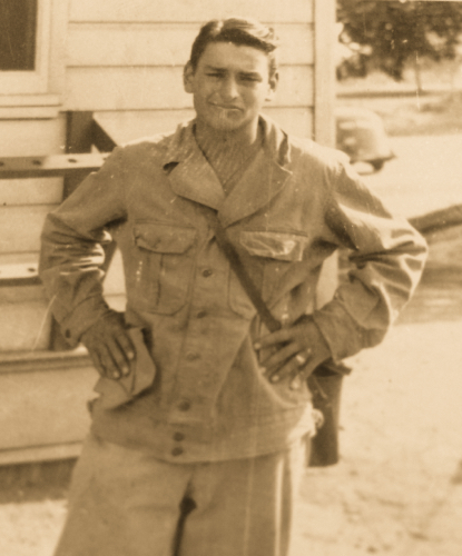 Richard Outside the Barracks.