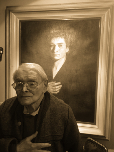 Richard & his self portrait in 2014.