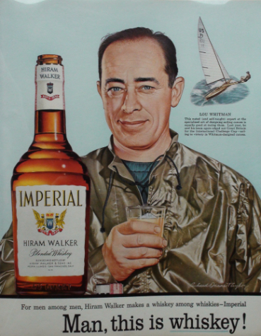 Lou Whitman - Hiram Walker Ad