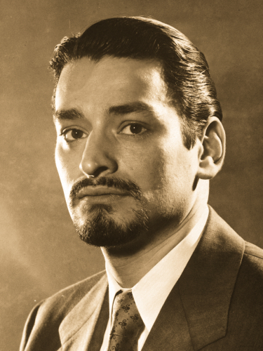 Richard posing for Passport photo.