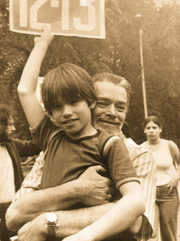 With his son at an A&D Field Day.