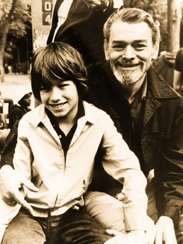 Richard with his son Jonathan.